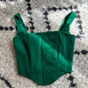 Green Pepepermayo Corset Top